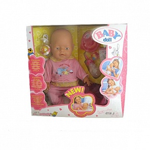 Функциональный пупс с аксессуарами, пьет, писает, сосет соску (Shantou Gepai, B1033936 (8) 